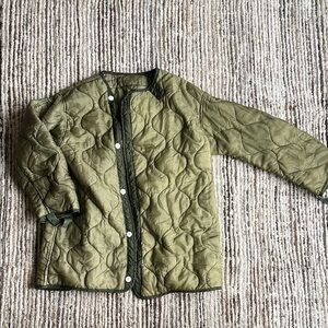 Vintage Olive Quilted Jacket